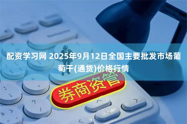 配资学习网 2025年9月12日全国主要批发市场葡萄干(通货)价格行情