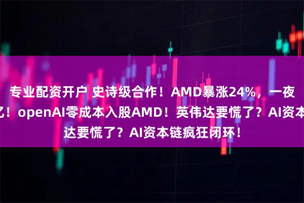 专业配资开户 史诗级合作!AMD暴涨24%,一夜市值飙升千亿!openAI零成本入股AMD!英伟达要慌了?AI资本链疯狂闭环!